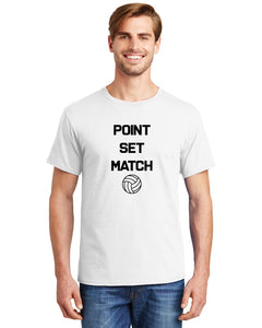 Point, Set, Match Volleyball White Men's Shirt
