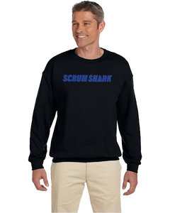 Scrum Shark Black Crewneck Sweatshirt