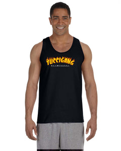 TucciGang Black Fire Tank Top - Official Merchandise of Alex Tucci