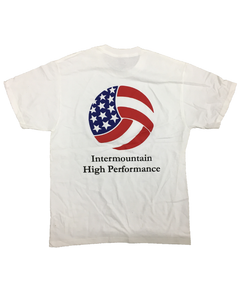 Intermountain High Performance White T-Shirt Back (Intermountain Volleyball Association)
