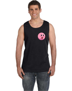 BlakeTheMOON Pocket-Sized Kirby Face (POG) Black Tank Top