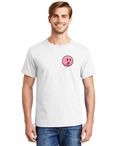 BlakeTheMOON Pocket-Sized  Kirby Face White Tee