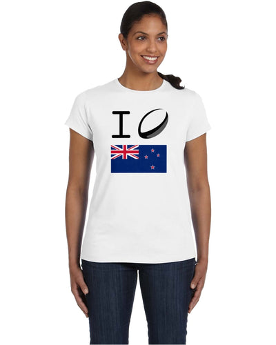 New Zealand Rugby Women's Tee - I Rugby New Zealand