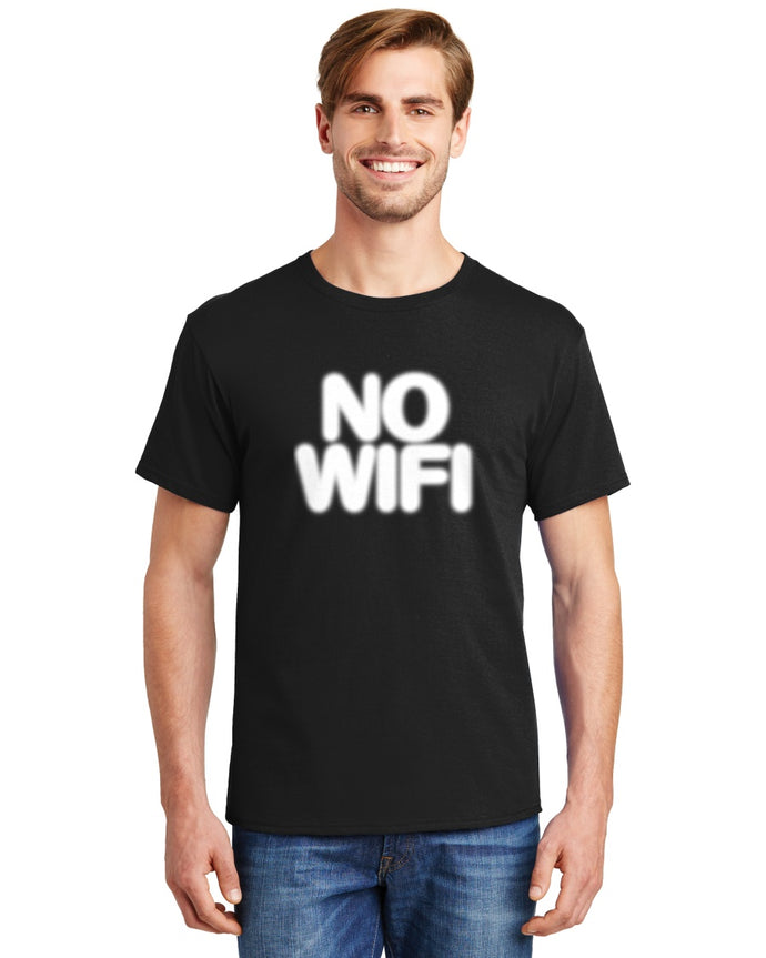 MOON Apparel - No Wifi Black T-Shirt