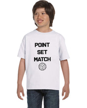 Point, Set, Match Volleyball White Youth Shirt