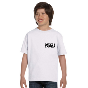 Pangea White Youth World Tee (Front)