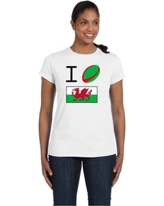 Rugby Wales White Women's Shirt