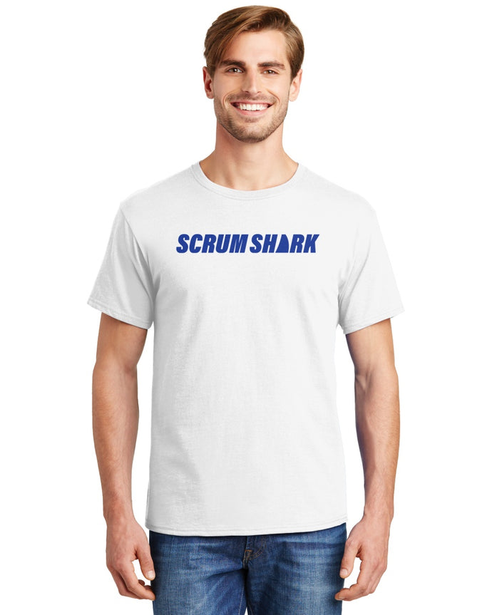 Scrum Shark Men's White Rugby T Shirt