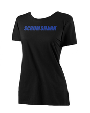 Scrum Shark Women's Black Rugby T Shirt