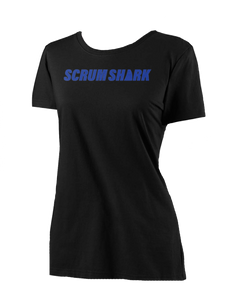 Scrum Shark Women's Black Rugby T Shirt