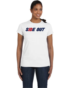 Side Out Idaho Volleyball White Women's Shirt