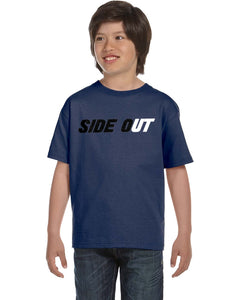 Side Out Utah Volleyball Blue Youth Shirt