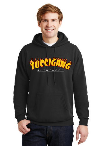 TucciGang Black Fire Hoodie - Alex Tucci Merchandise