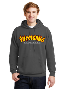 TucciGang Gray Fire Hoodie - Alex Tucci Merchandise