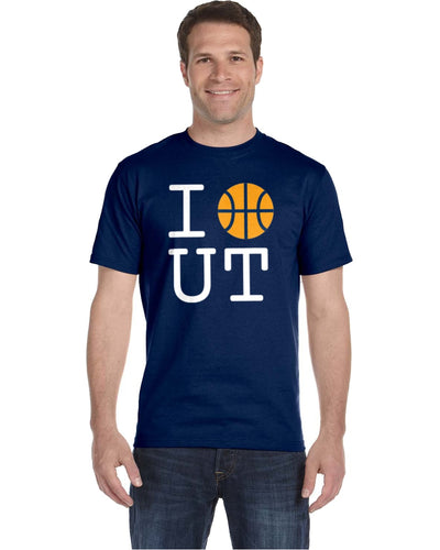 Basketball Utah Tee - Yellow Ball Design