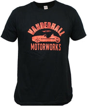 Vanderhall Black with Heather Red Motor Works Logo Short Sleeve Shirt