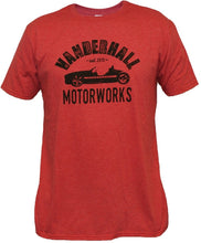 Vanderhall Heather Red with Black Motor Works Logo Short Sleeve Shirt