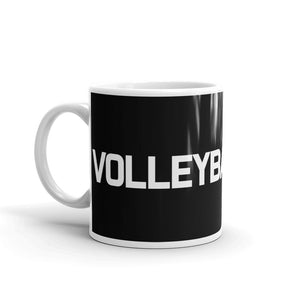 Volleyball Mom Black Mug