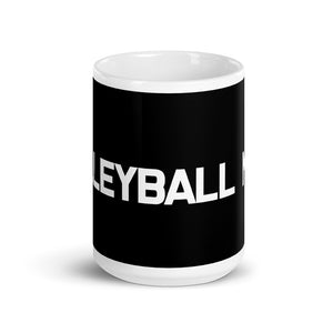 Volleyball Mom Black Mug