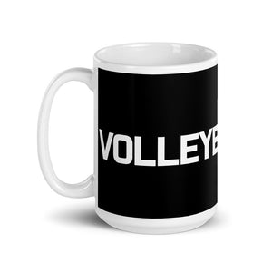 Volleyball Mom Black Mug