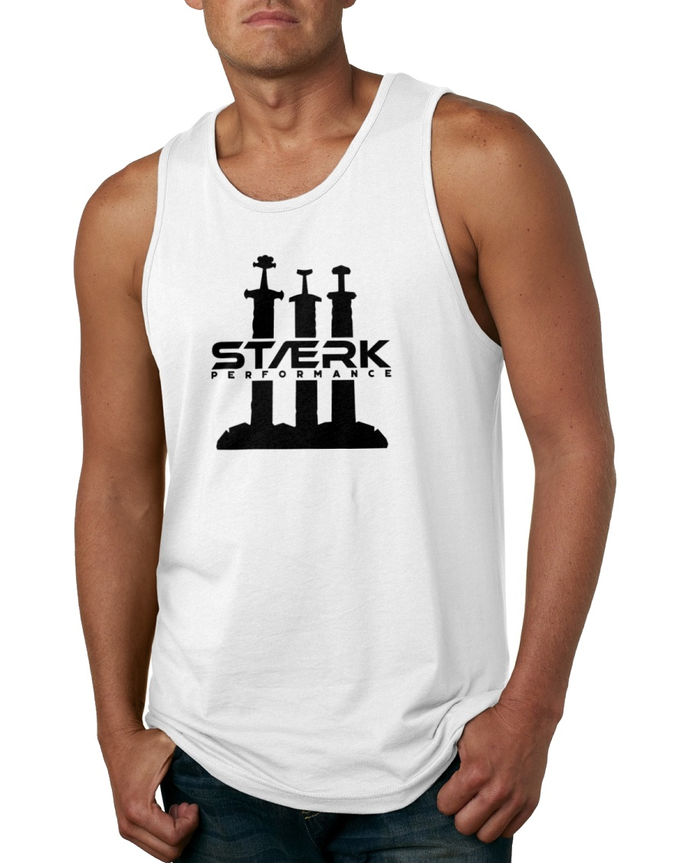 Staerk Performance White Sword Men's Tank Top