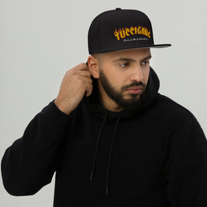 TucciGang Fire Black Snapback On Man